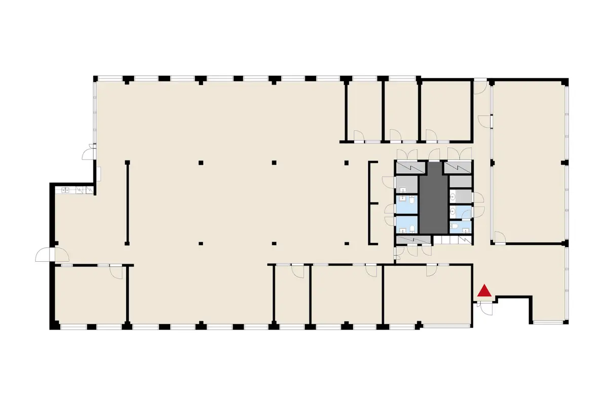 Toimitilan pohjakuva osoitteessa Ansatie 6a, Vantaa (Aviapolis)