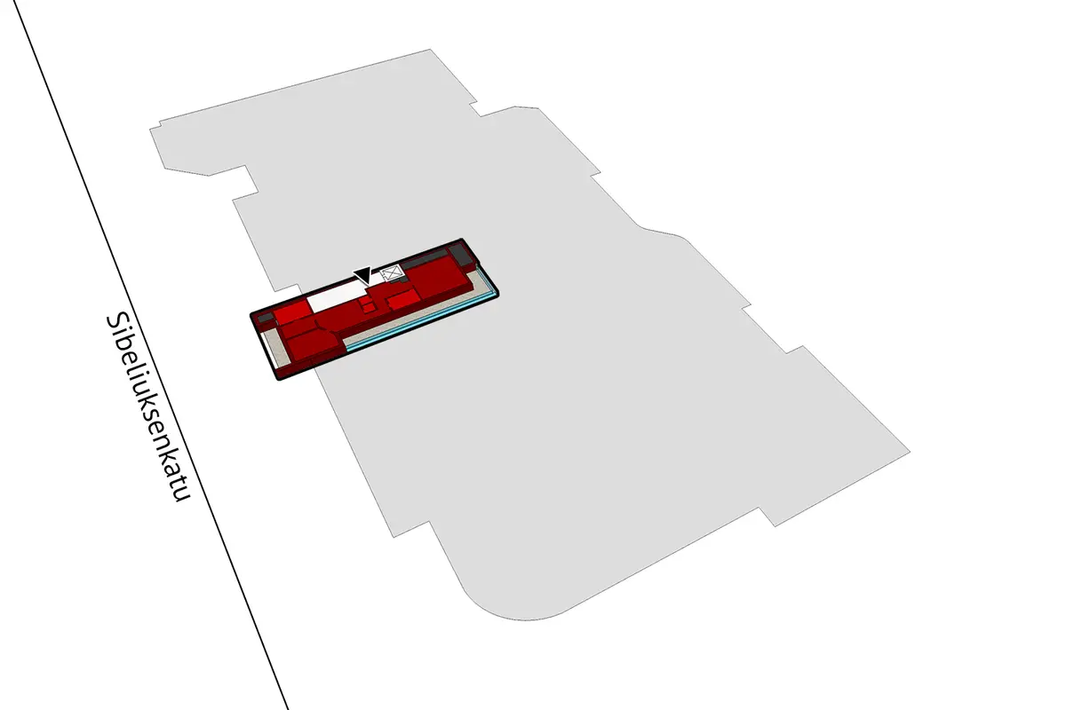 Toimitilan pohjakuva osoitteessa Sibeliuksenkatu 18-22, Järvenpää (keskusta)