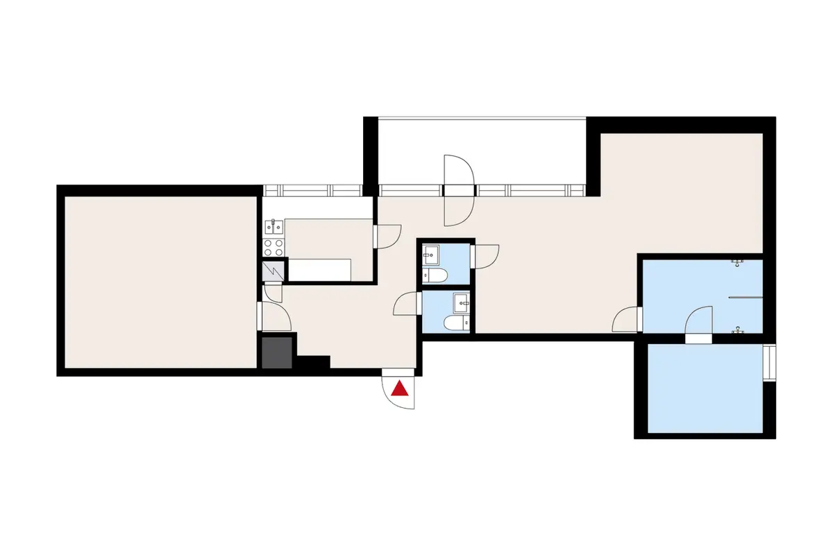 Toimitilan pohjakuva osoitteessa Sibeliuksenkatu 18-22, Järvenpää (keskusta)