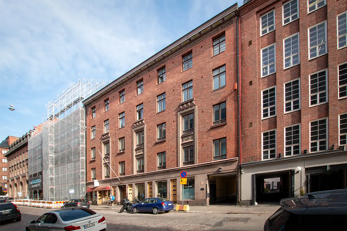 Kuva toimitilan julkisivusta osoitteessa  Kalevankatu 28, Helsinki (Kamppi)