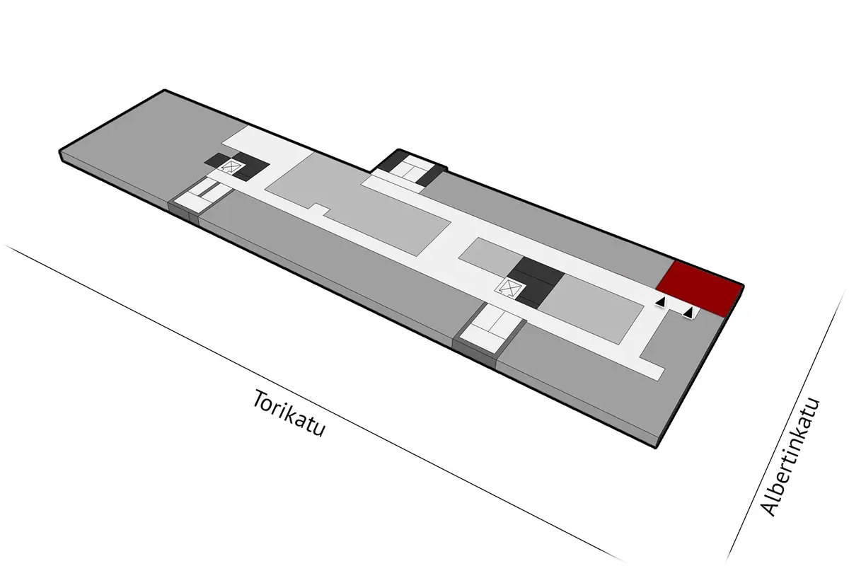 Toimitilan pohjakuva osoitteessa Torikatu 21, Oulu (keskusta)