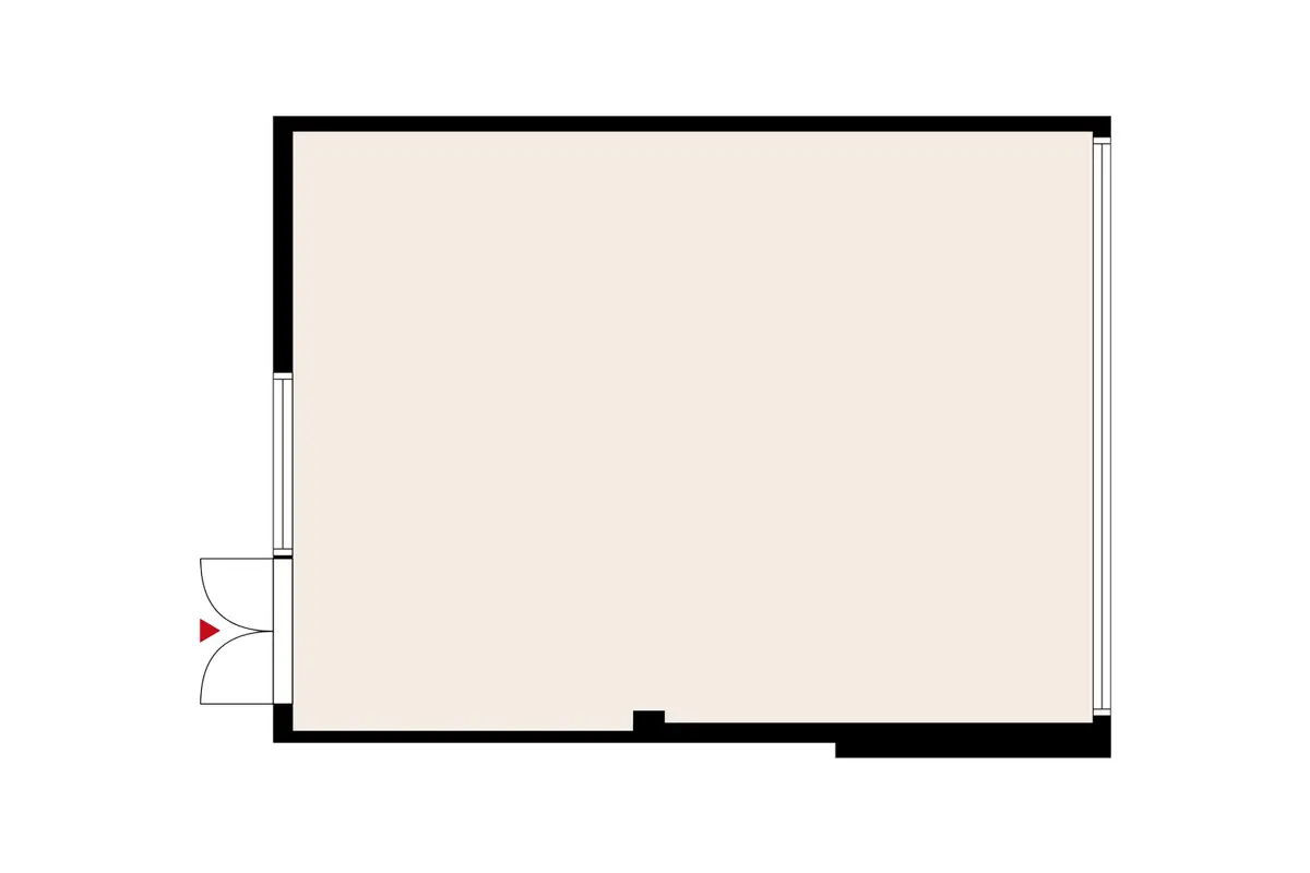Planritning över lokalerna på Hatanpään valtatie 18, Tampere (Ratina)