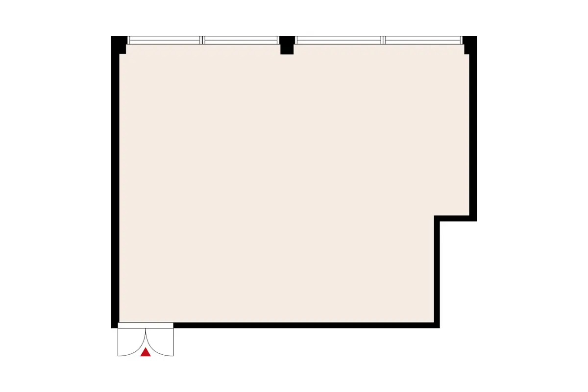 Planritning över lokalerna på Hatanpään valtatie 18, Tampere (Ratina)