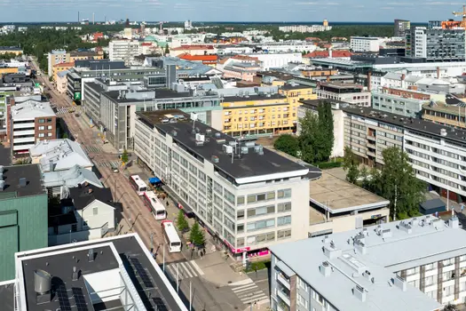 Kuva toimitilan julkisivusta osoitteessa Torikatu 21, Oulu (keskusta)