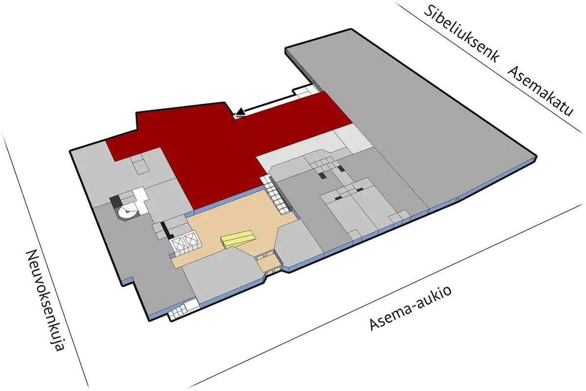 Toimitilan pohjakuva osoitteessa Asemakatu 4, Järvenpää (keskusta)