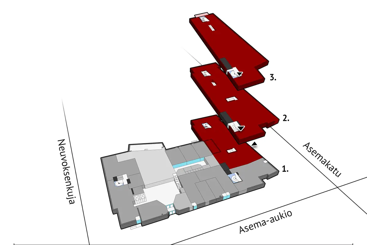 Toimitilan pohjakuva osoitteessa Asemakatu 4, Järvenpää (keskusta)
