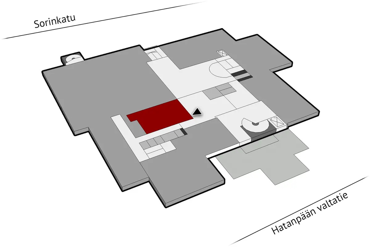 Toimitilan pohjakuva osoitteessa Hatanpään valtatie 18, Tampere (Ratina)