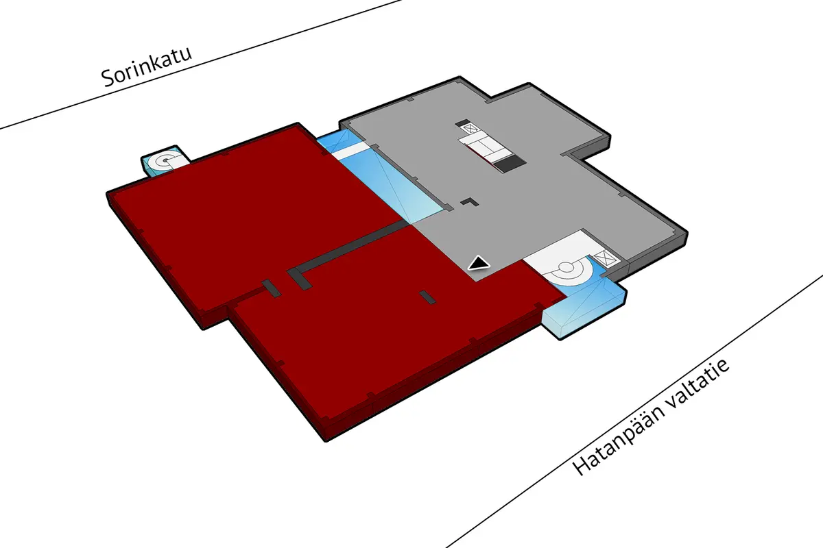 Toimitilan pohjakuva osoitteessa Hatanpään valtatie 18, Tampere (Ratina)