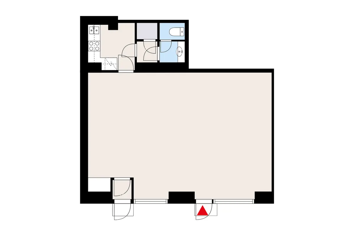Floor plan of the premises at Laivasillankatu 14, Helsinki (Ullanlinna)