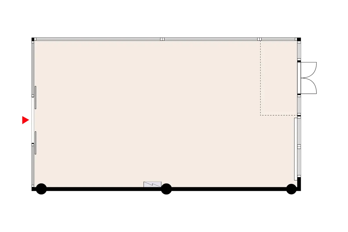 Floor plan of the premises at Sibeliuksenkatu 18-22, Järvenpää (keskusta)
