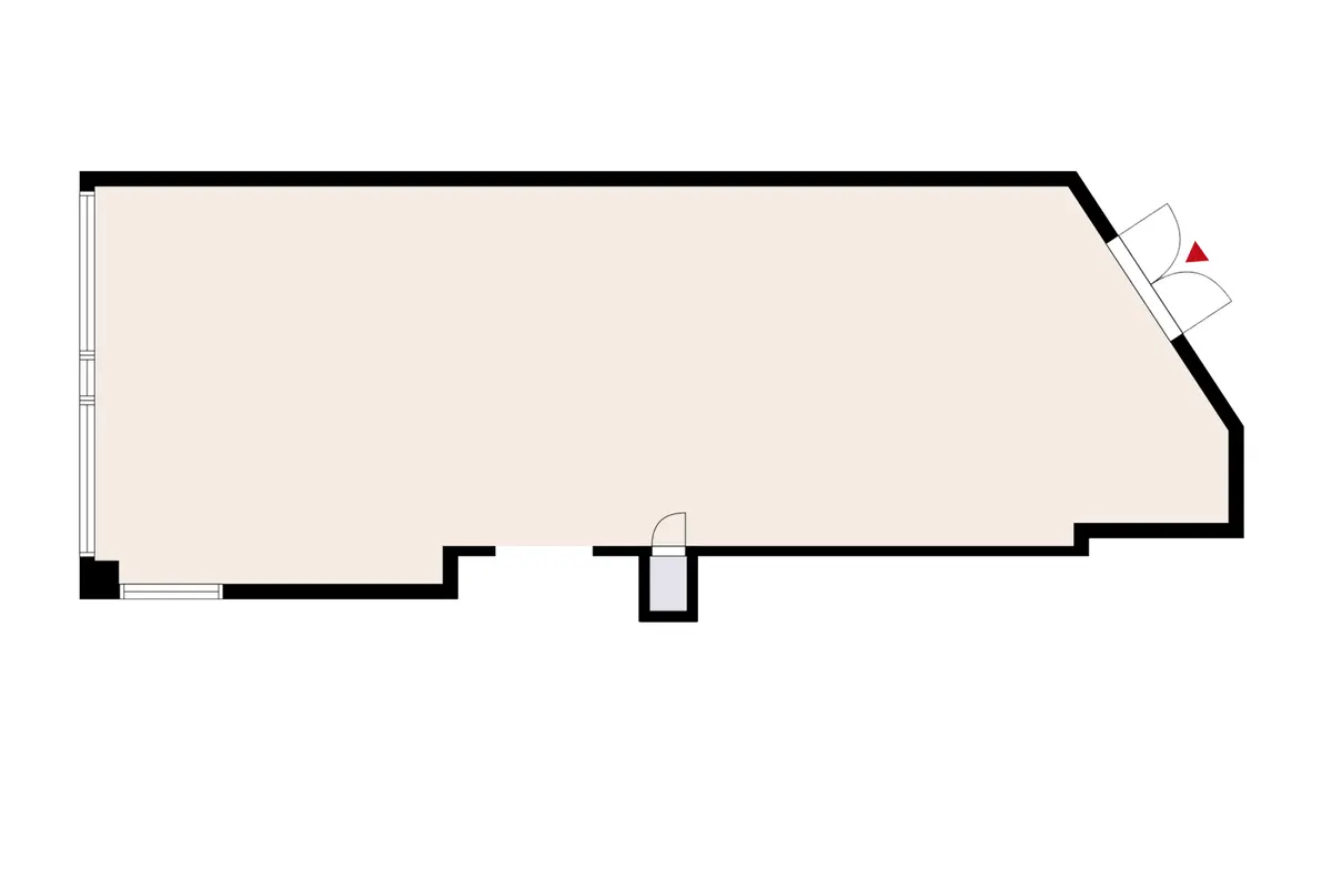Floor plan of the premises at Hatanpään valtatie 18, Tampere (Ratina)