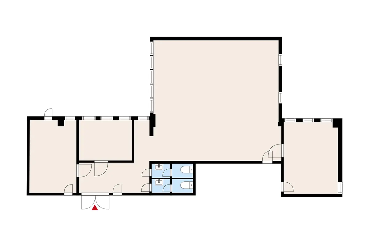 Toimitilan pohjakuva osoitteessa Hatanpään valtatie 18, Tampere (Ratina)