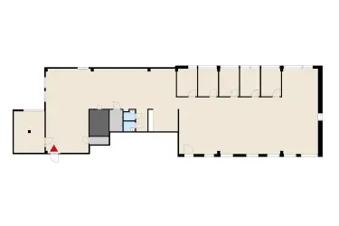Alberga Business Park – D-building floor plan of the 372 m2 office space on the third floor.
