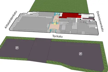 Sastamalan Torikatu 1, 1st floor 297 m² retail premises location image. 
