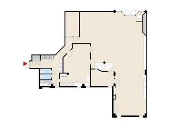 Malmin Kauppatie 18, Helsinki. Floor plan of 654 m2 commercial space on the 2nd floor.