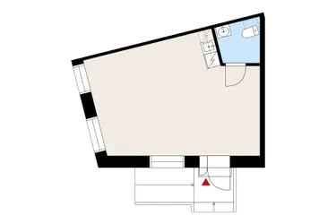 Vanainkatu 4, Hämeenlinna, katutason 36,5 m² liiketilan pohjakuva.