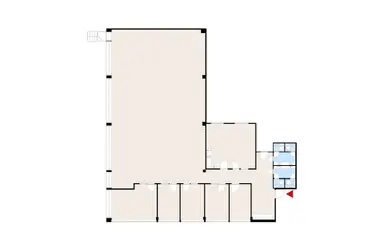 Floor plan of 404 m2 office space on the 2nd floor of Silvastintie 1, Vantaa