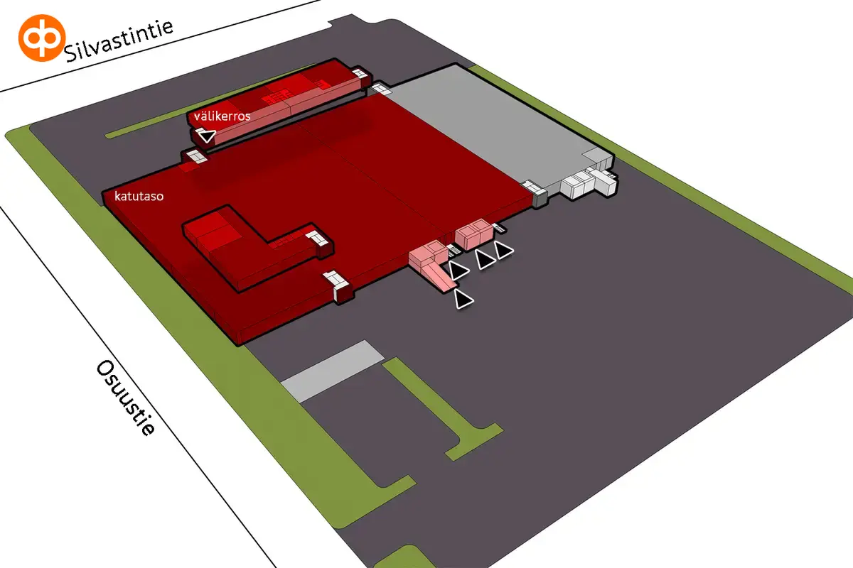 Silvastintie 1, Vantaa, 1st-2nd floor, 4807 m2 office space location map.