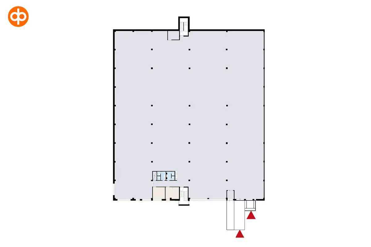 Silvastintie 1 Vantaa, 1st floor office space 3216 m2 floor plan.