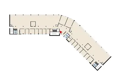 Circle Housen 1210 m2 toimistotilan pohjakuva.